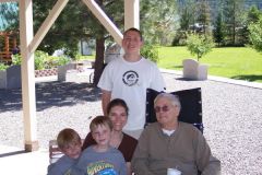 me & my kids visiting my grandpa