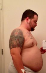 1 month Pre surgery side (260lbs)