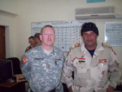 My husband and an Iraqi Colonel
