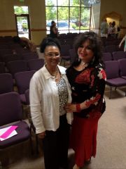 With Gloria Taylor after our solos at CSA May 12, 2013