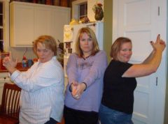 3 sisters acting like Charlie's Angels
We have lost over 200 pounds between the 3 of us!!
I love my band!