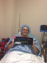 Last waiting, before surgery