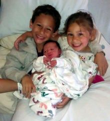 Our three beautiful children: Frankie, Allesandra and Vincent