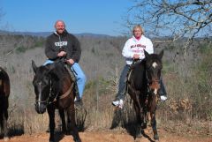 Me and the hubby...Blue Ridge Mountains (March 2009)