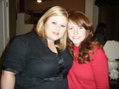 My gorgeous sister Jessica and I on Christmas Eve 2008. I can't wait until I am thin like her.