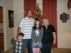 My husband and beautiful kids on Christmas Eve 2008