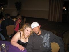 My husband and I at my Pi Sigma Epsilon Banquet - April 2008