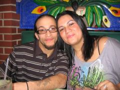 Hubby and I on Valentines day out to eat El Rodeo...