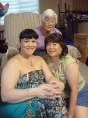 me, mom, and grandma, leaving to move to SC, 2011 weigth 245