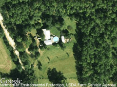 Google Earth view of most of my land and house.