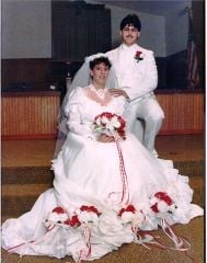 Wedding day Aug. 29, 1987 Weight 200lbs.