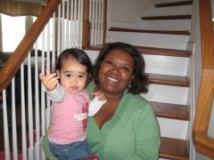 With my baby girl...December '08- 295ish