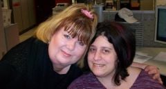 i'm the one with the dark hair. Me and my friend Kat