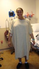 My beautiful hospital gown right before surgery
