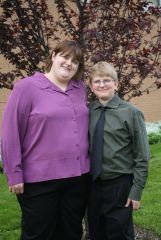 me and son on his 6th grade graduation