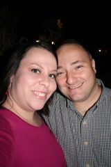 Dh and I in Nashville on anniversary trip - about 4 months before surgery