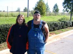 Youngest daughter and myself on the Trail of Tears ride 2006