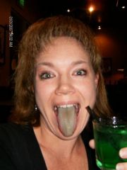 Did you know that a green drink will give you a green tongue?  This was during a get together with old friends this past weekend.