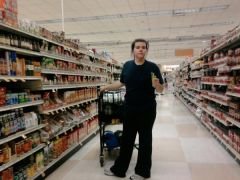 07 05 09..grocery shopping after very long night at work...not best picture of face but good body shot