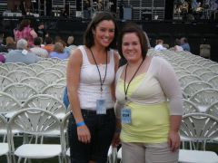 Me (RIGHT) at CMA music fest 2008- approx. 200ish.