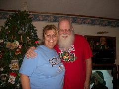 Pre Band pic.. Me and Santa/Dad.lol. I dont like this pic! uhh  I look awful! December 2008