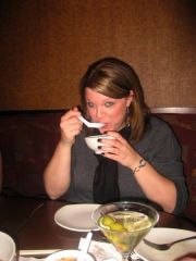 Enjoying some soup at PF Changs!