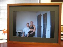 I made this digital picture frame out of an old laptop.