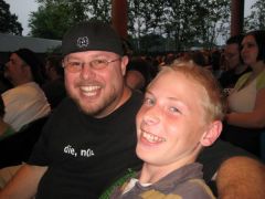 Me and my son at the Offspring Dropkick Murphy