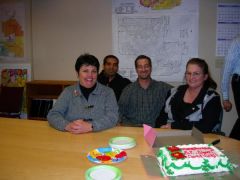 My birthday party in 2006.  The last one being obese thank the Lord!
