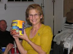 Leave it to me to win a huge can of chili at the annual Christmas party!  LOL  12/08