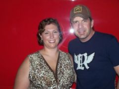 me and Rodney Atkins!!! WHOO!!! I was down 57 pounds at this point as well.