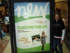 Next to my billboard in the mall, people thought I was crazy until they realized it was me on the billboard lol!