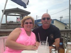 Me and my sweet husband on vacation at the beach!
