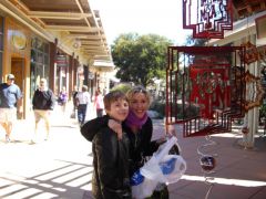 Enjoying San Antonio with my son