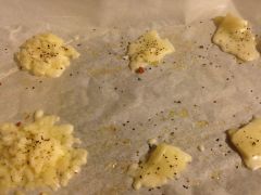 Homemade Cheese Crisps (Before Pic) puree
