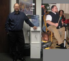 Me at 217lbs on left and 325lbs on right.