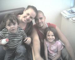 My son, Nicky and his family.  Wife Brooke, son Maddox, daughter Aryanna.