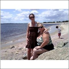 me and my skinny sis ..this past summer July 2009