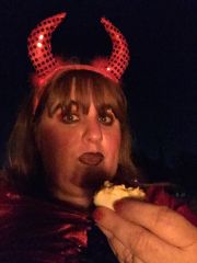 Having my first Deviled Egg as a Devil