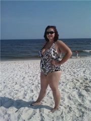 Me at the beach 06/14/2009 -46lbs My new bathing suit! I LOVE IT!
