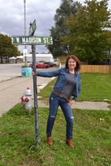 My Bariatric Life dancing in the street, Girard, IL. Best day ever!