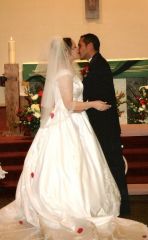 Wedding- first kiss as husband and wife