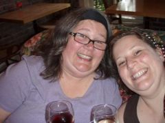 My sister Katje and me wine tasting in Napa, CA. 07 Just a little too much vino.