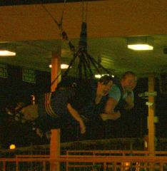 Krista and Christy on the skycoaster!!! (I'm on the right)