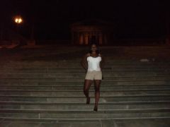 In front of Philly Museum where the movie Rocky was filmed. Aug 2009