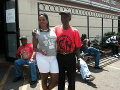My Dad and I @ the West Indian Parade In Hartford 8/8/09