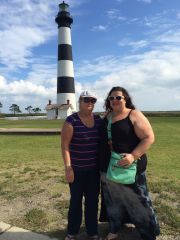 At the Outerbanks with my mom