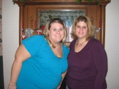 Me and my sister on New Year's Eve.  87 lbs down.  I am to the right.