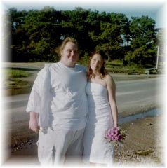 Wedding pic-- I was a little fatter then

(2002, Nantucket Island)