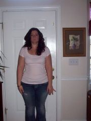 Right around 194 lbs, 35 lbs down  
March 2009  6 months